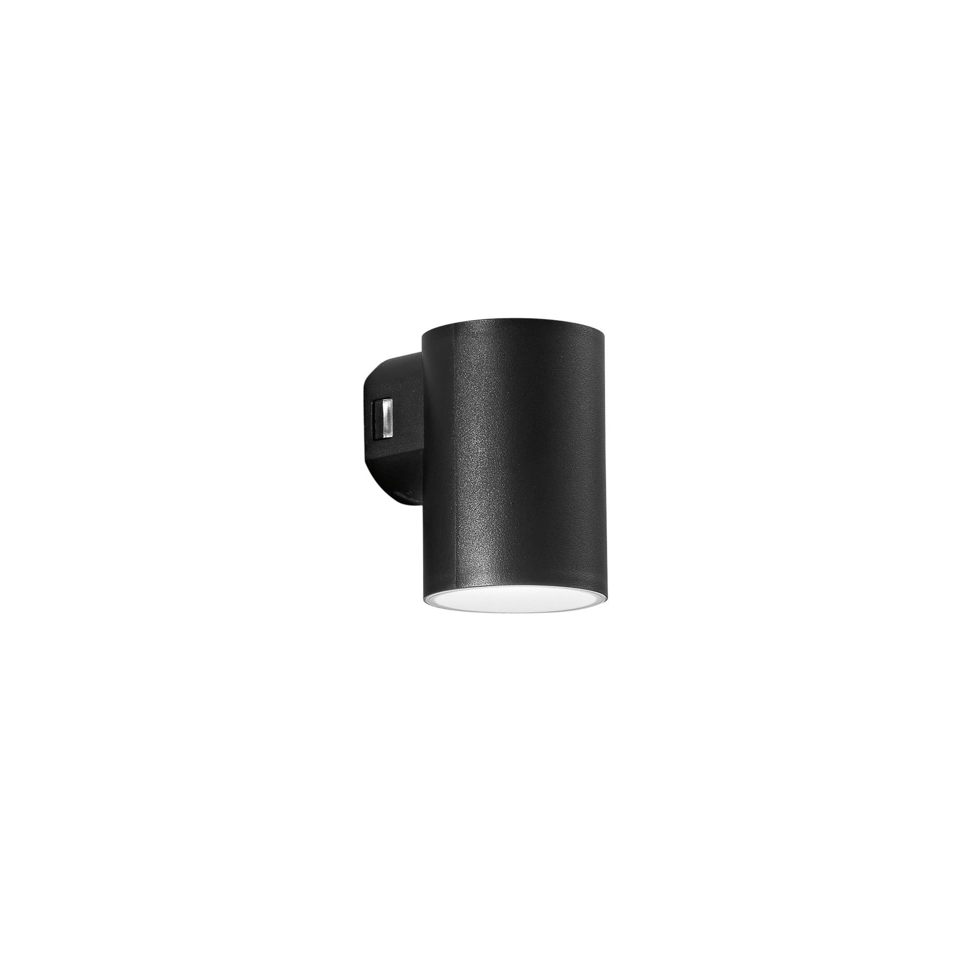 "Applique da esterno LED POLO rotonda nera con CCT"