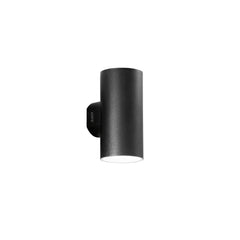 "Applique da esterno LED POLO rotonda nera doppia emissione CCT"