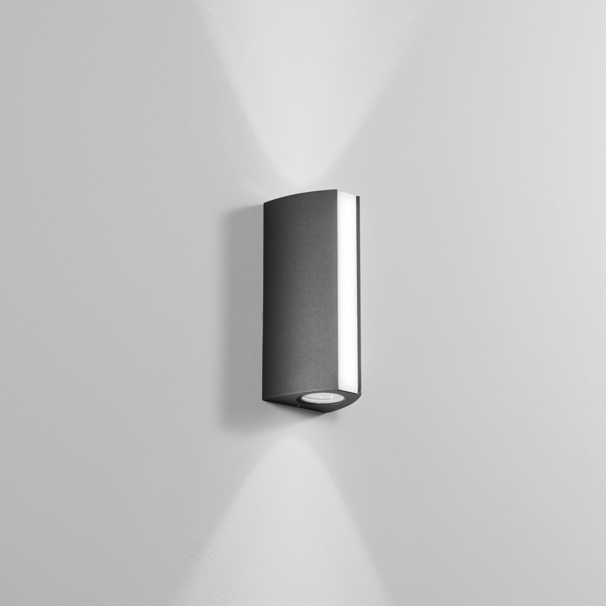 APPLIQUE TRIEMISSIONE LED RAY ANTRACITE 14W 1110+390LM CCT IP54 8,5X7,8X20CM