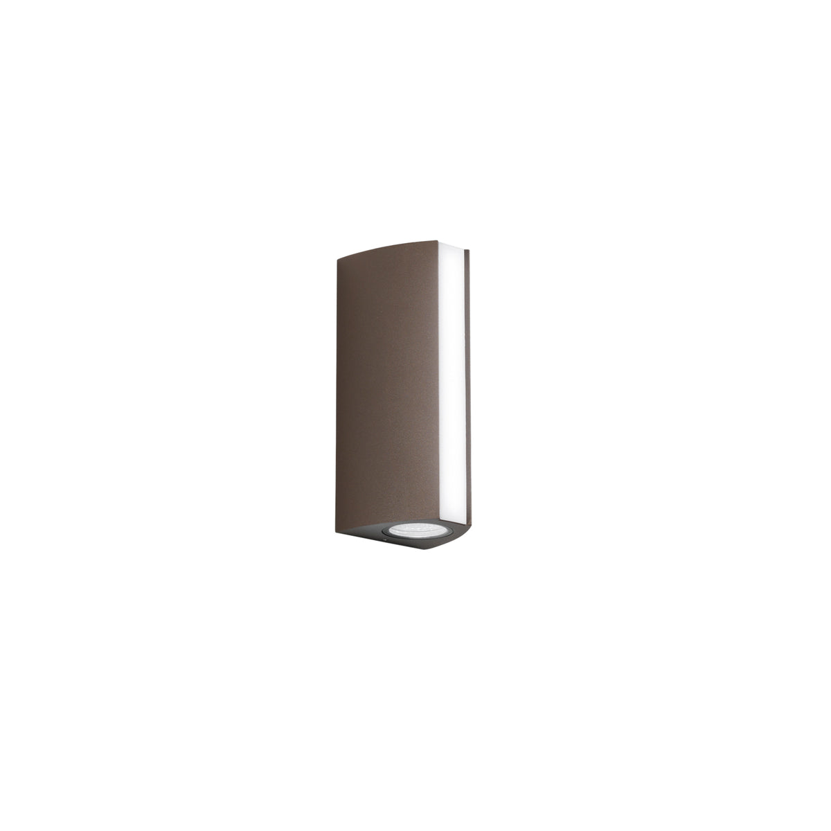 "Applique LED da esterno RAY in alluminio bronzo con luce biemissione e frontale, CCT"