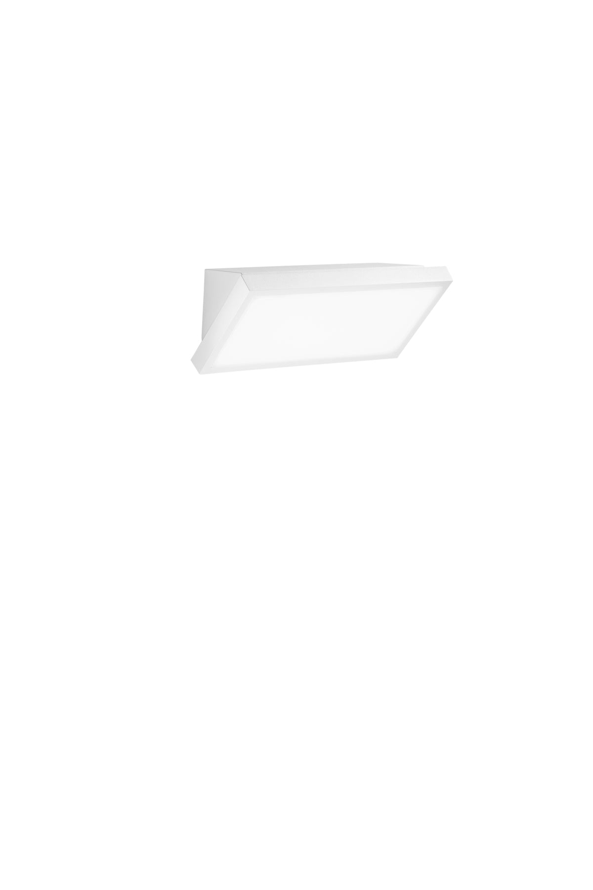 "Applique da esterno RIM in policarbonato bianco, CCT."