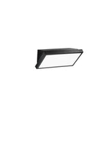 "Applique da esterno RIM in policarbonato nero, CCT."