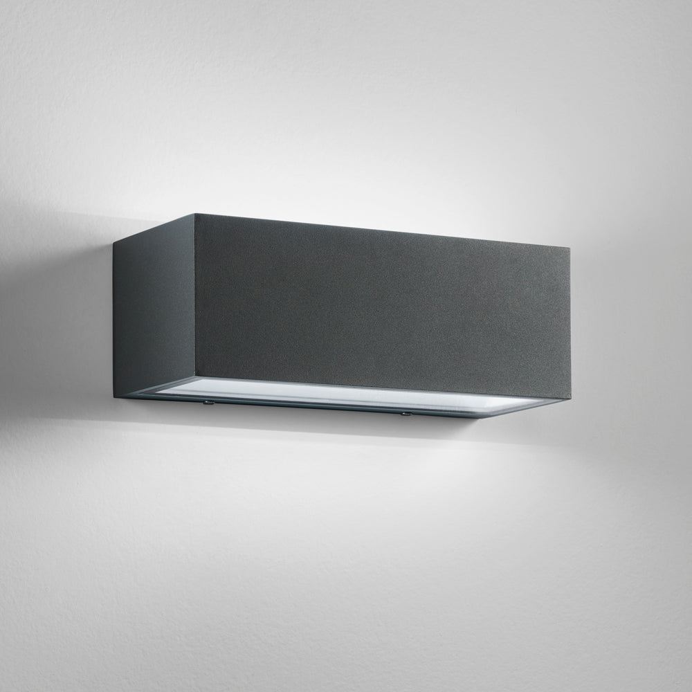 APPLIQUE BIEMISSIONE LED TWIN ANTRACITE 35W 4260LM CCT IP54 30X10,8X12CM