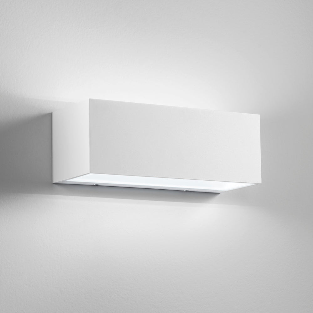 APPLIQUE BIEMISSIONE LED TWIN BIANCA 35W 4260LM CCT IP54 30X10,8X12CM