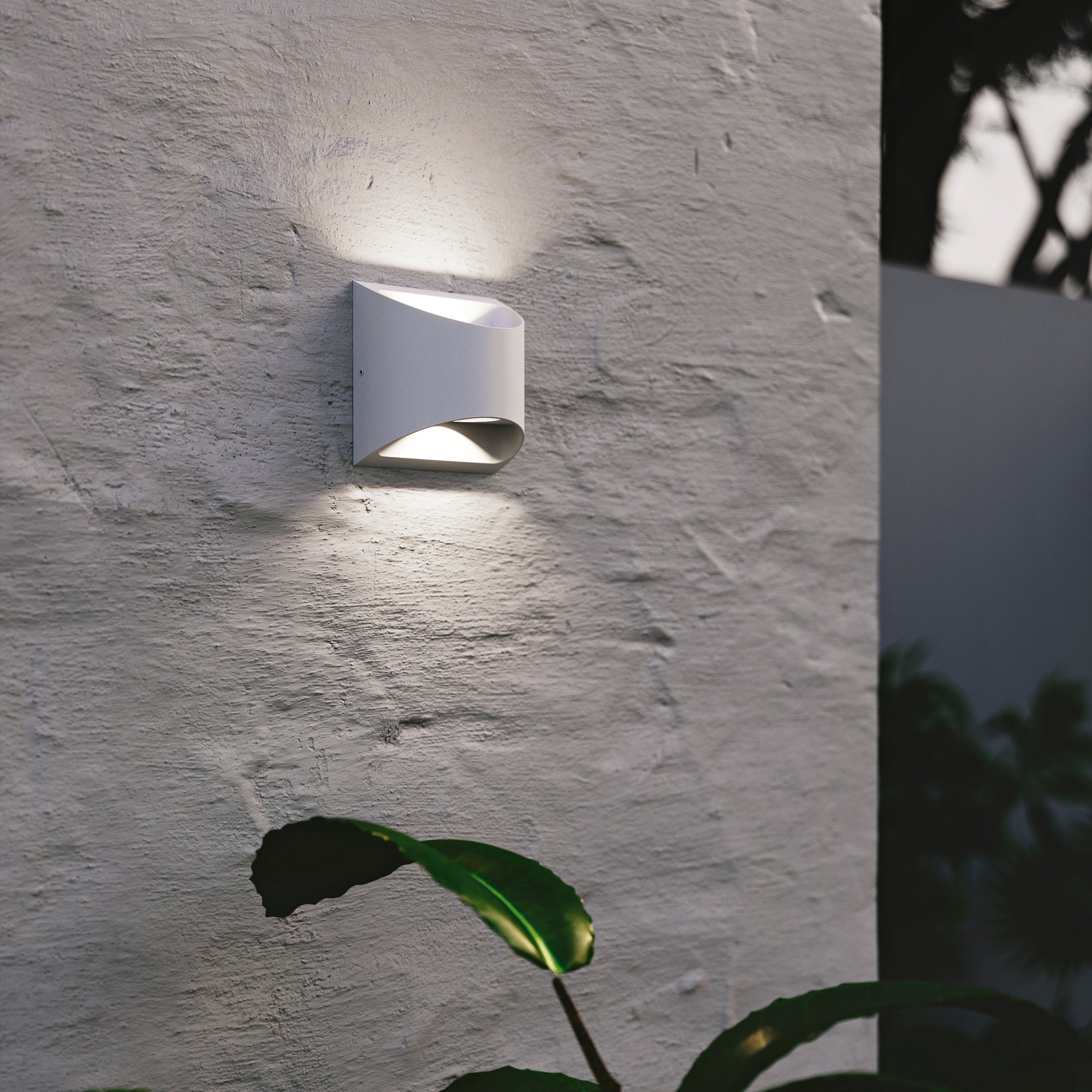 APPLIQUE BIEMISSIONE LED VEYRON BIANCA 2X3,5W 840LM CCT IP54 13X6,9X12,3CM