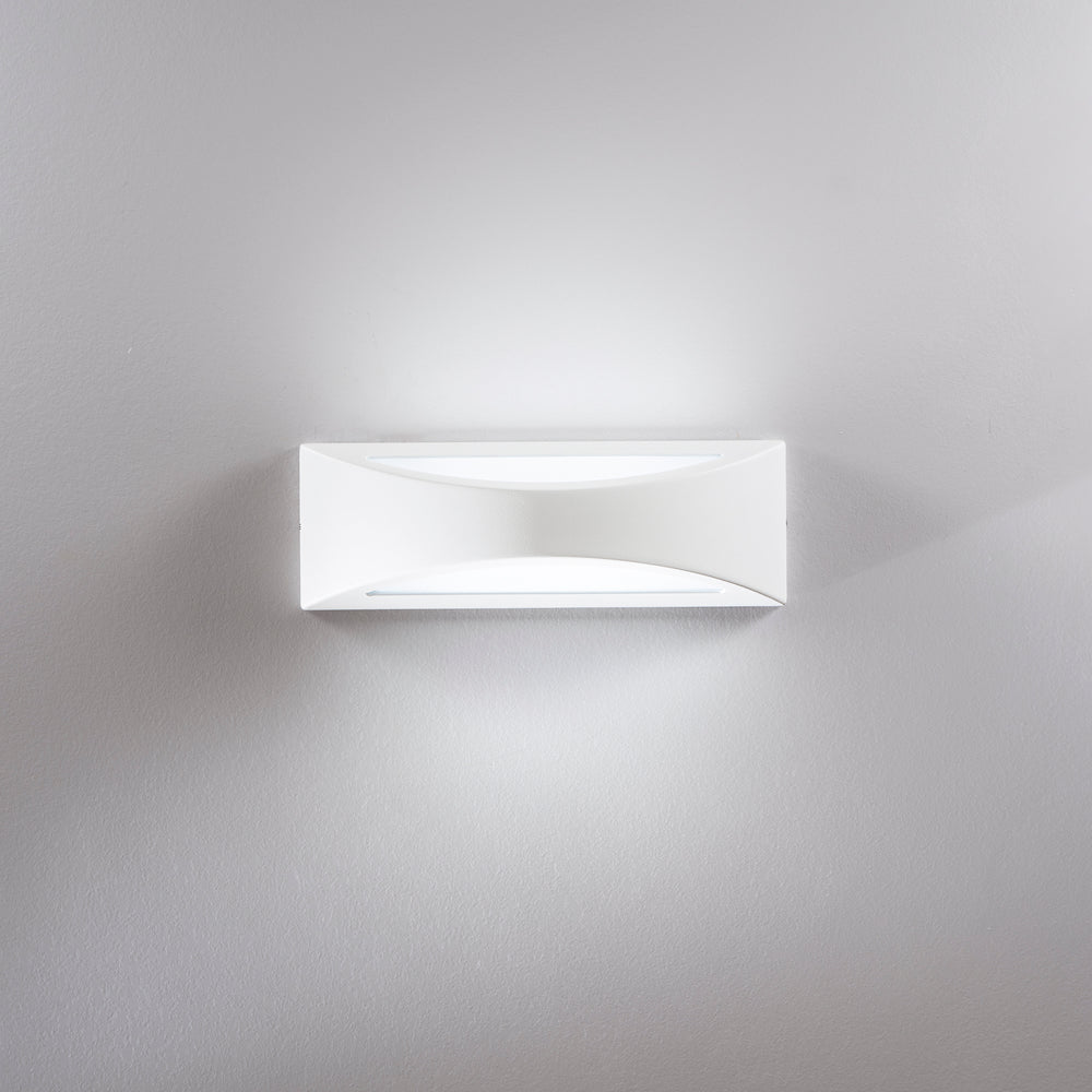 APPLIQUE LED WEISS BIANCA 16W 1800LM CCT IP54 36X11,3X12CM