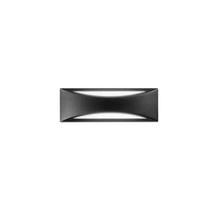 "Applique da esterno LED WEISS in alluminio nero con luce calda e naturale IP54"