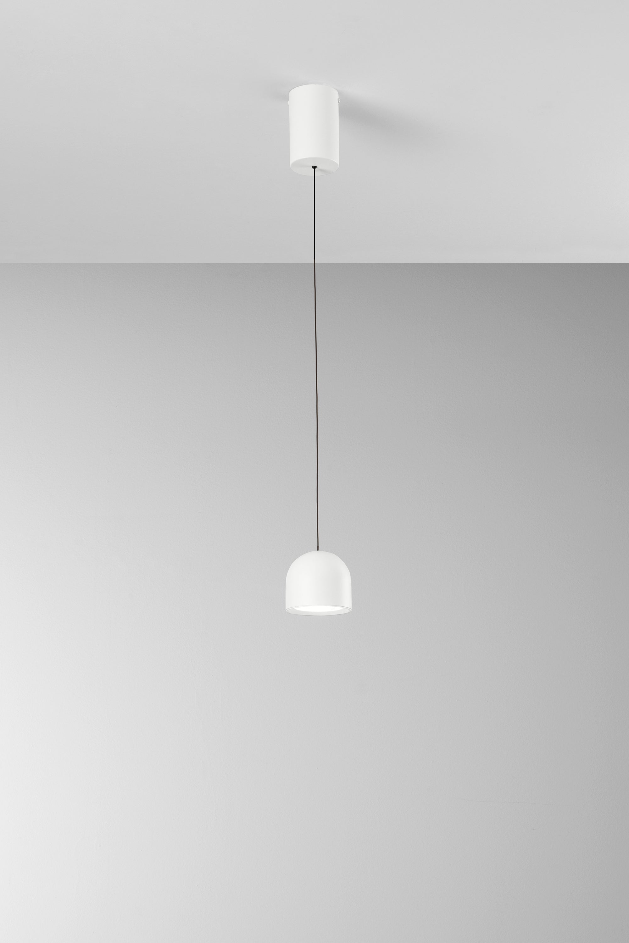 SOSPENSIONE LED YOYO BIANCA IN METALLO+ACRILICO 6W 3000K diam.10X150 CM