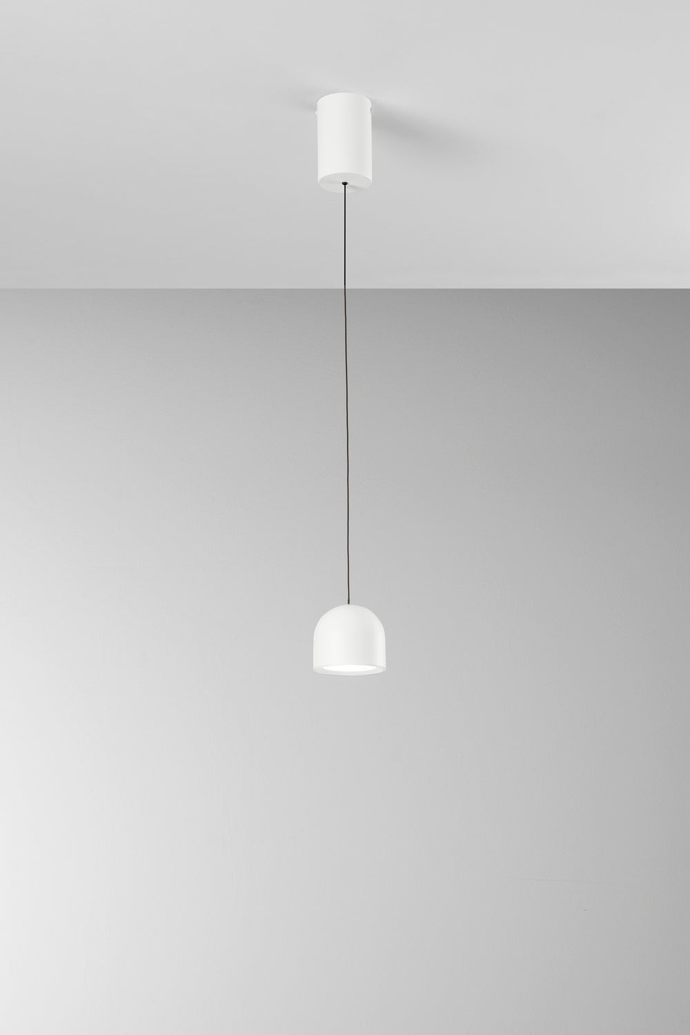 SOSPENSIONE LED YOYO BIANCA IN METALLO+ACRILICO 6W 3000K diam.10X150 CM