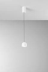 SOSPENSIONE LED YOYO BIANCA IN METALLO+ACRILICO 6W 3000K diam.10X150 CM