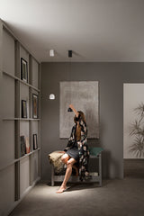 SOSPENSIONE LED YOYO BIANCA IN METALLO+ACRILICO 6W 3000K diam.10X150 CM