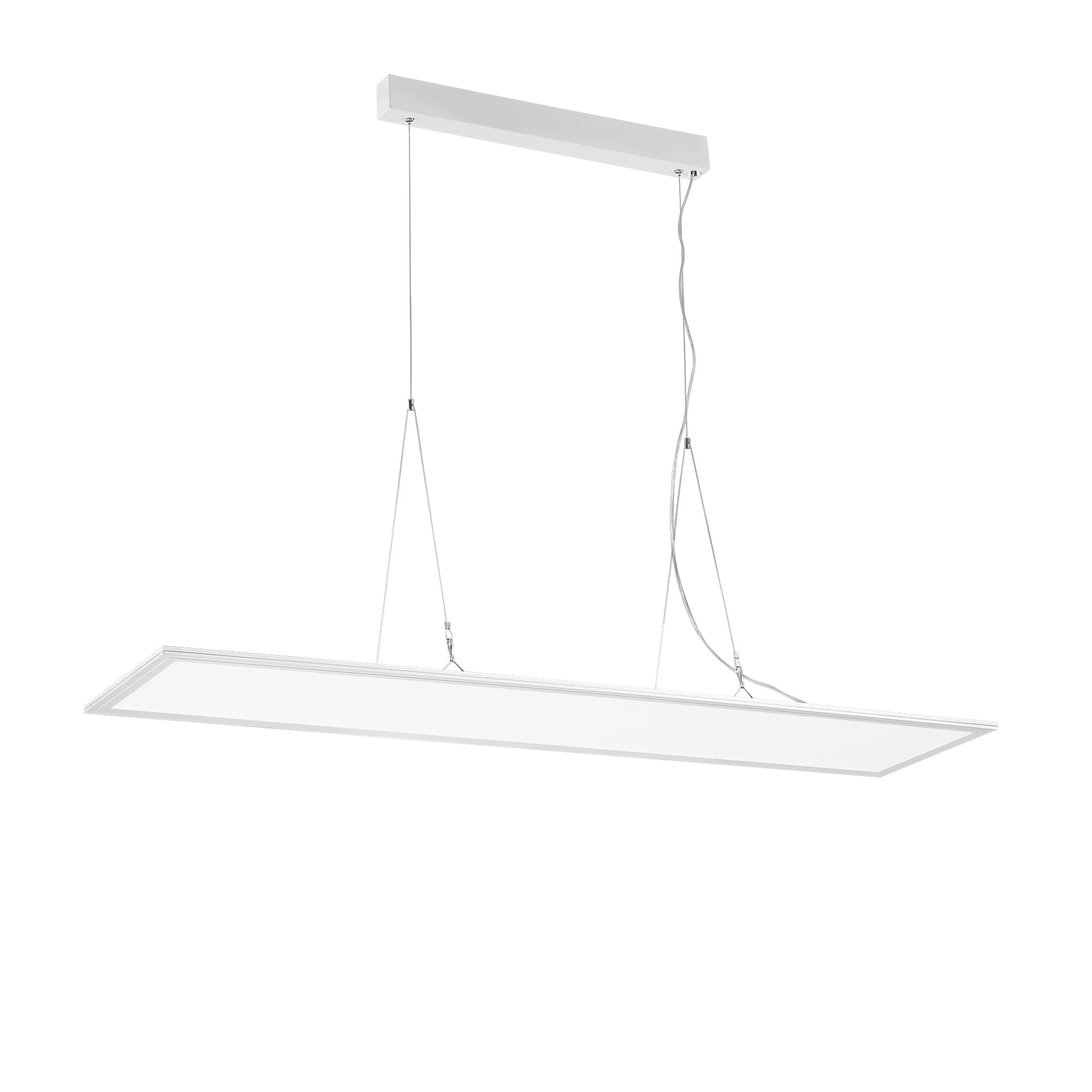 "Pannello LED in alluminio 40W a doppia emissione 4000K 30x120 cm."