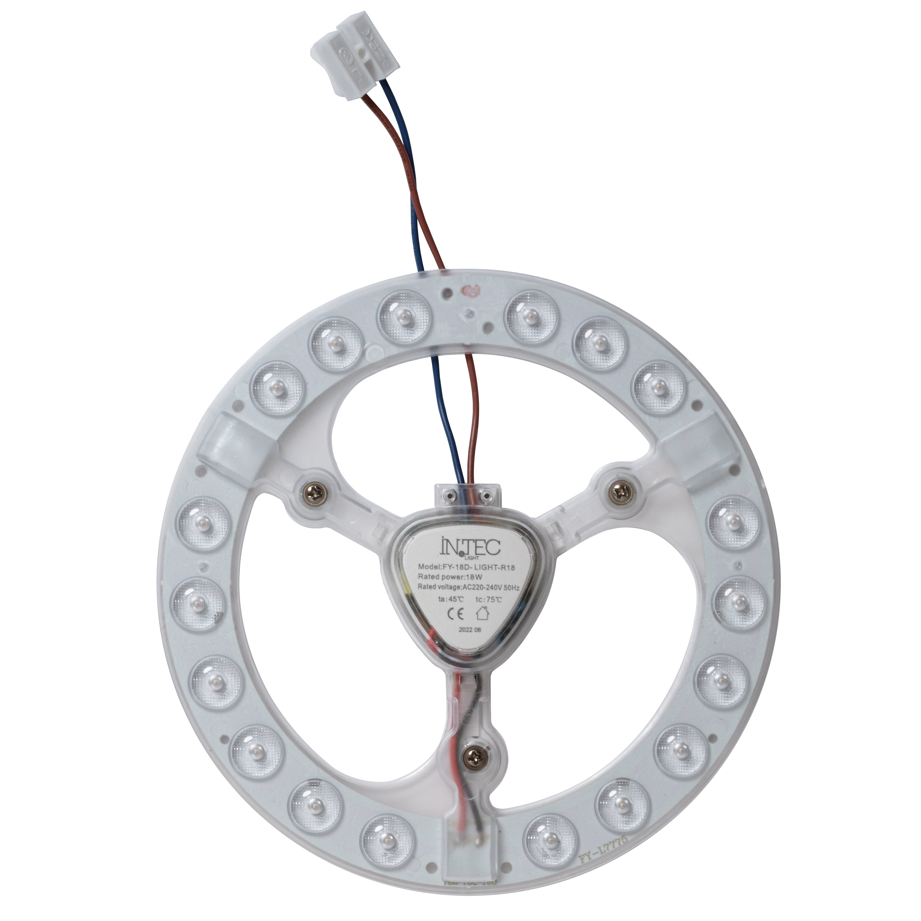 "Modulo circolare LED LIGHT e attacco elettrico con morsetti - 17W