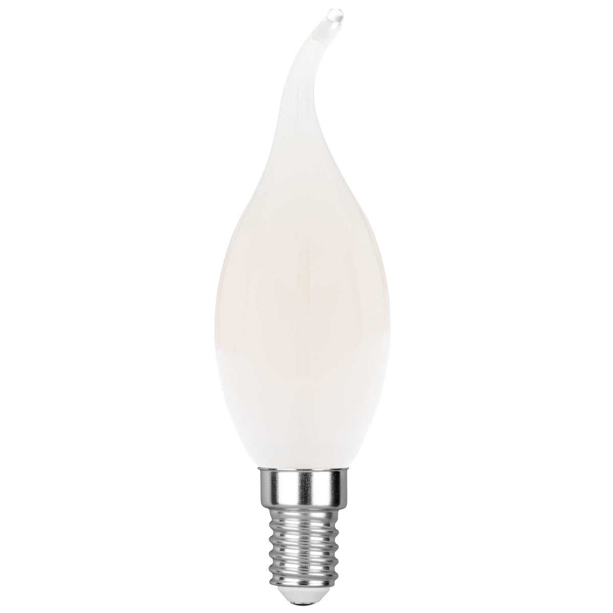 Lampadina LED E14 Candela curva Filamento COB 4W 400lm 2700K