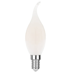 Lampadina LED E14 Candela curva Filamento COB 4W 400lm 6500K