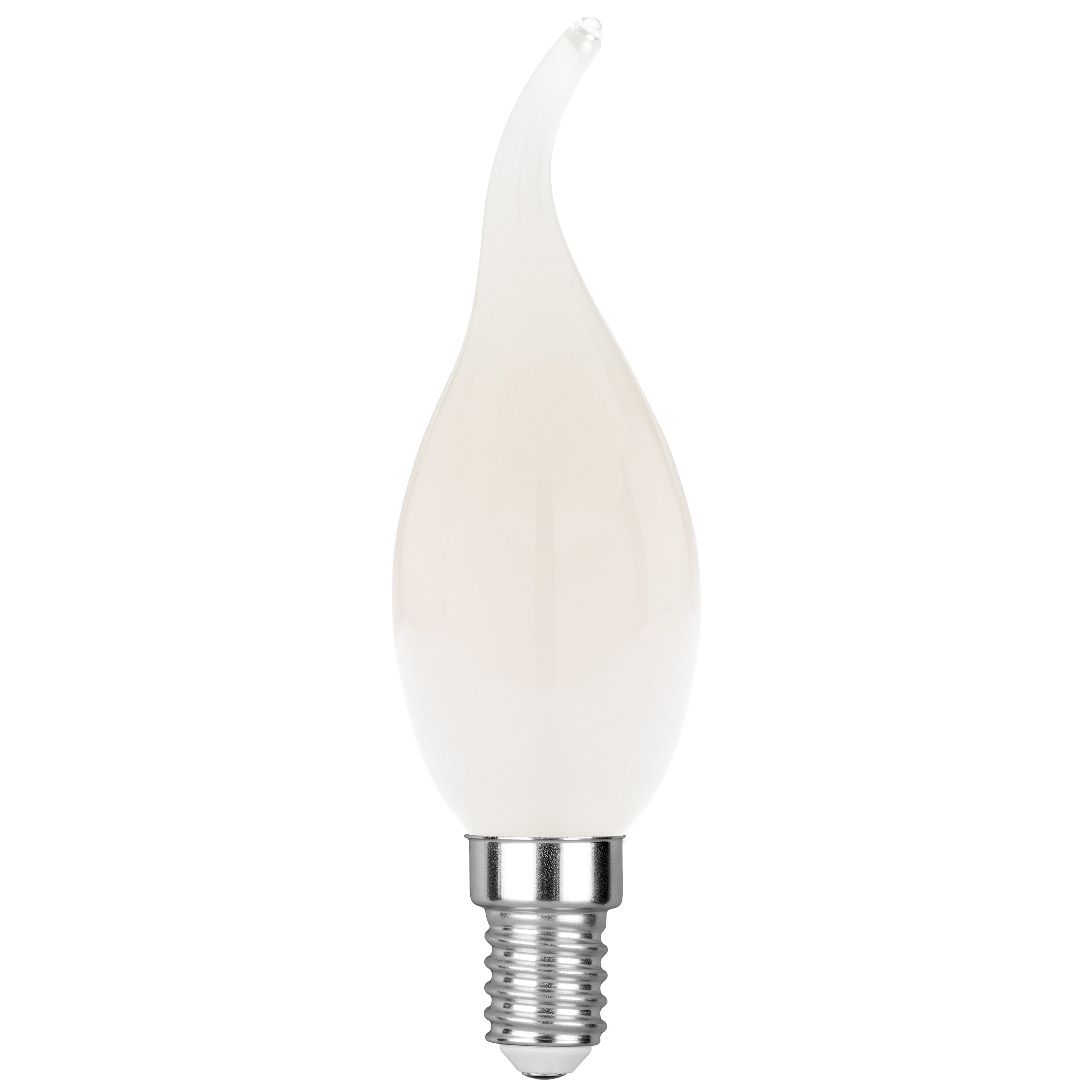 Lampadina LED E14 Candela curva Filamento COB 6W 680lm 4000K