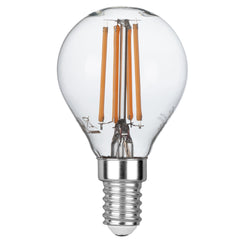 Lampadina LED E14 Globo G45 trasparente Filamento COB 6W 806lm 6500K