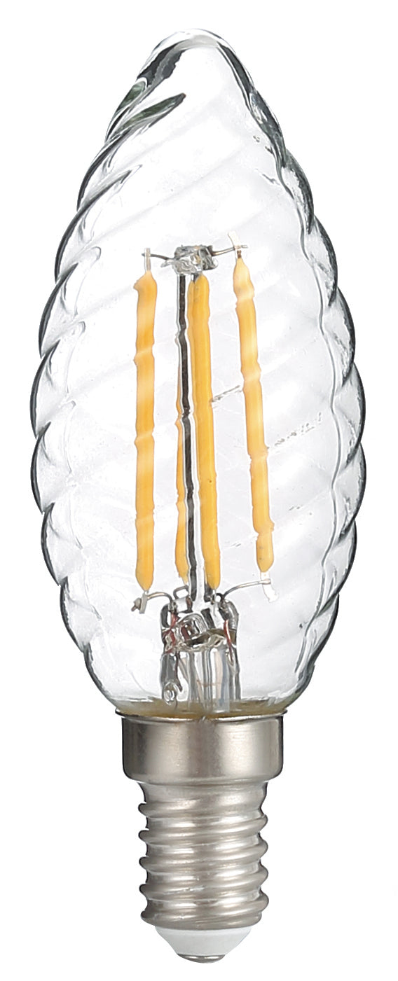 Lampadina LED E14 filamento trasparente - 4W - 6500K