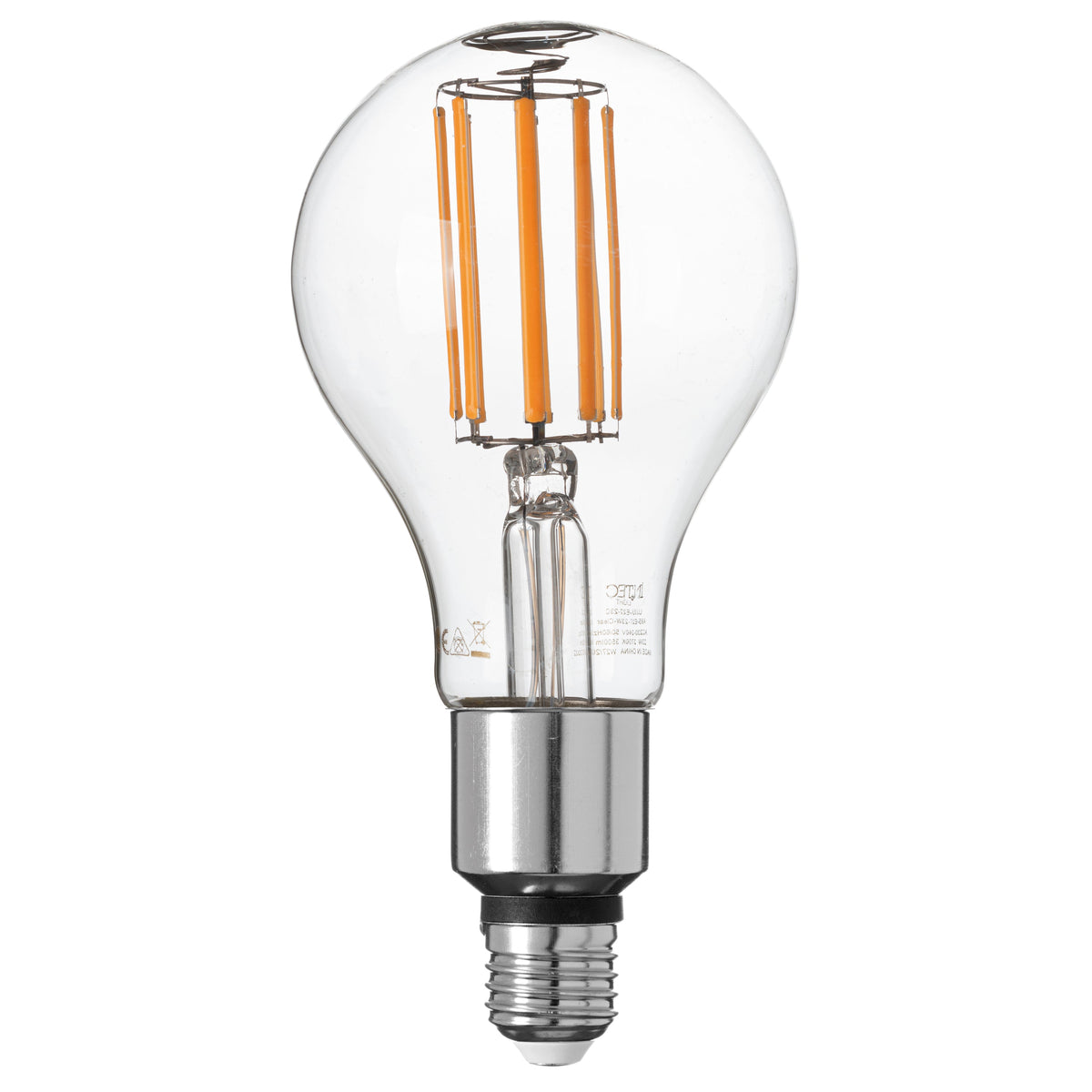 Lampadina LED E27 Filamento COB bianco 23W 3500lm 4000K