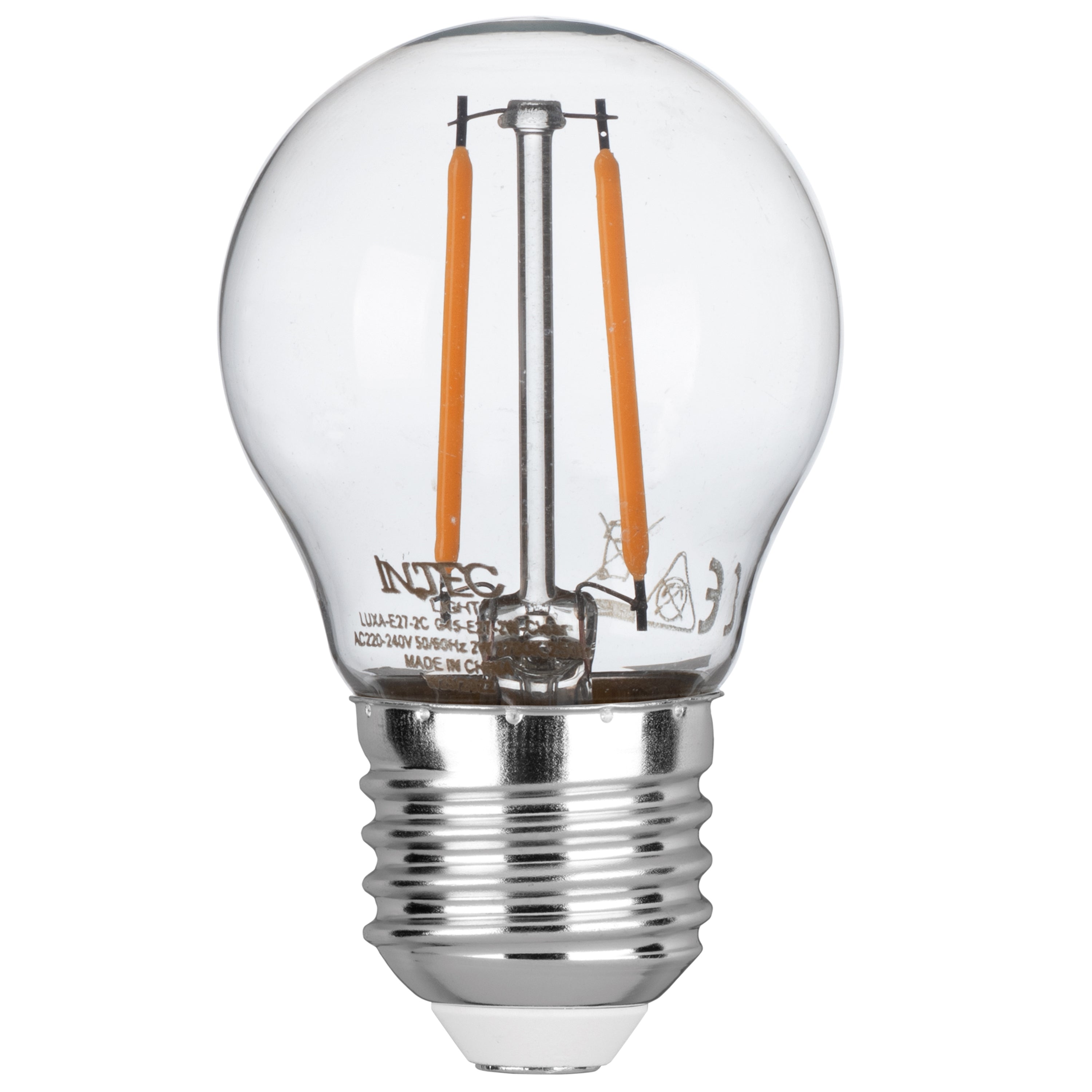 Lampadina LED E27 trasparente Filamento COB 2W 250lm 4000K
