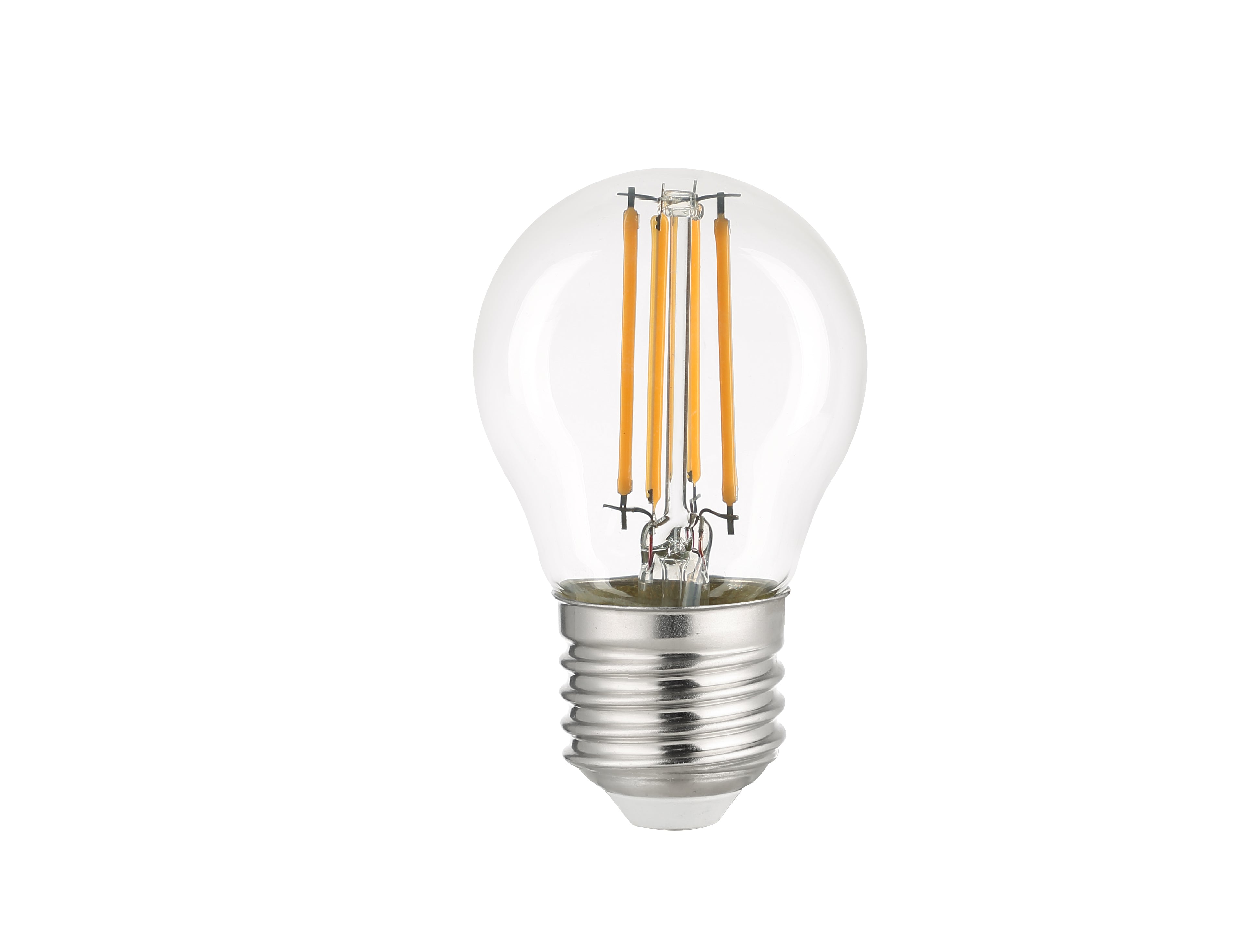 Lampadina LED E27 Globo G45 trasparente Filamento COB 2,3W 485lm 4000K
