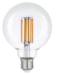 Lampadina LED E27 Globo G95 trasparente Filamento COB 7,2W 1521lm 3000K