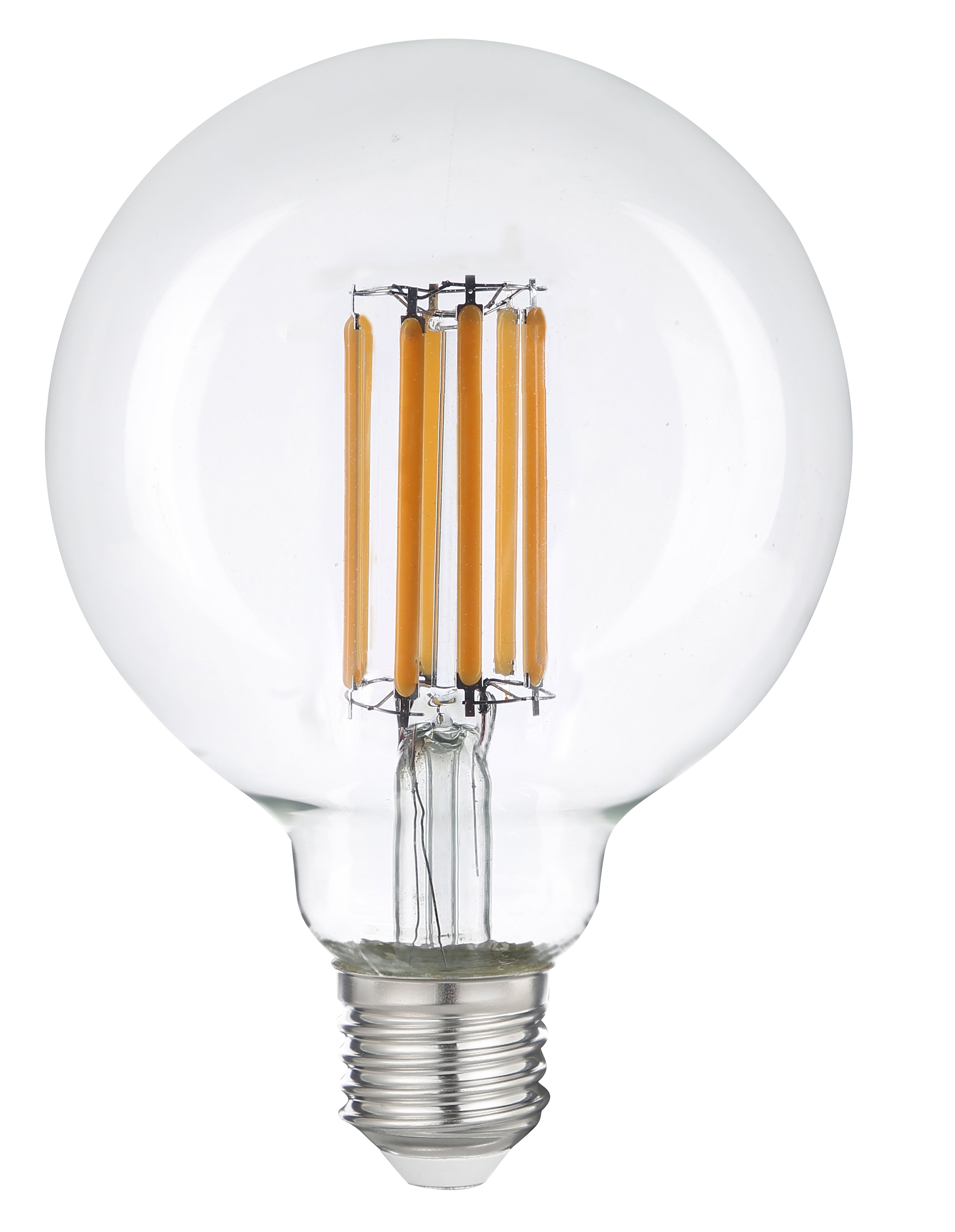 Lampadina LED E27 Globo G95 trasparente Filamento COB 7,2W 1521lm 6500K