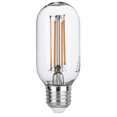 Lampadina LED E27 Tubolare T45 trasparente Filamento COB 8W 1055lm 4000K