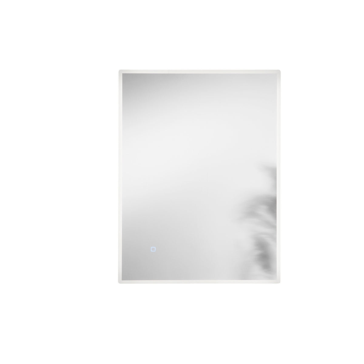 SPECCHIO TONDO DIAM.60CM RETROILLUMINATO LED CCT ARGENTO SENZA RAME 4MM STRUTTURA PVC PELLICOLA ANTIDEFLAGRANTE