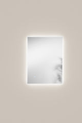 SPECCHIO TONDO DIAM.60CM RETROILLUMINATO LED CCT ARGENTO SENZA RAME 4MM STRUTTURA PVC PELLICOLA ANTIDEFLAGRANTE