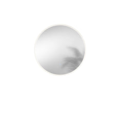 SPECCHIO TONDO 60CM LED LINEA FRONTALLE CCT TOUCH SPECCHIO ARGENTO SENZA RAME 4MM STRUTTURA PVC PELLICOLA ANTIDEFLAGRANTE