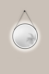 SPECCHIO GOCCIA 60X80CM RETROILLUMINATO LED CCT PULSANE SUL RETRO ARGENTO SENZA RAME 4MM STRUTTURA PVC PELLICOLA ANTIDEFLAGRANTE