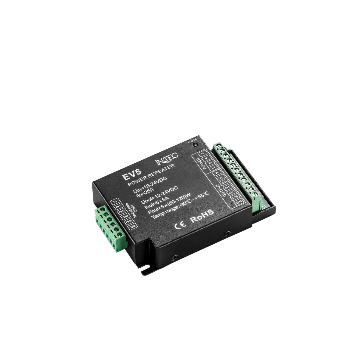 "AMPLIFICATORE DI POTENZA 12-24VDC 5A*5CH MAX 25A"