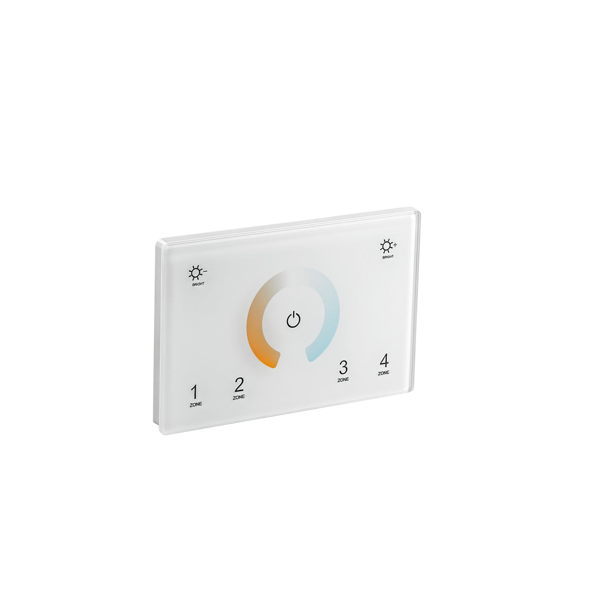 "Wallpad RF 2.4G per controllo CCT bianco dinamico 4 zone 2 canali collegabile con DMX512"