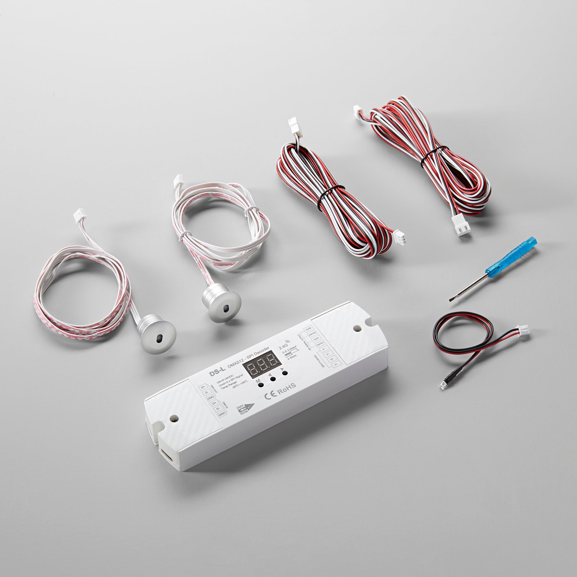 "Doppio sensore pir + controller spi a doppio pulsante"