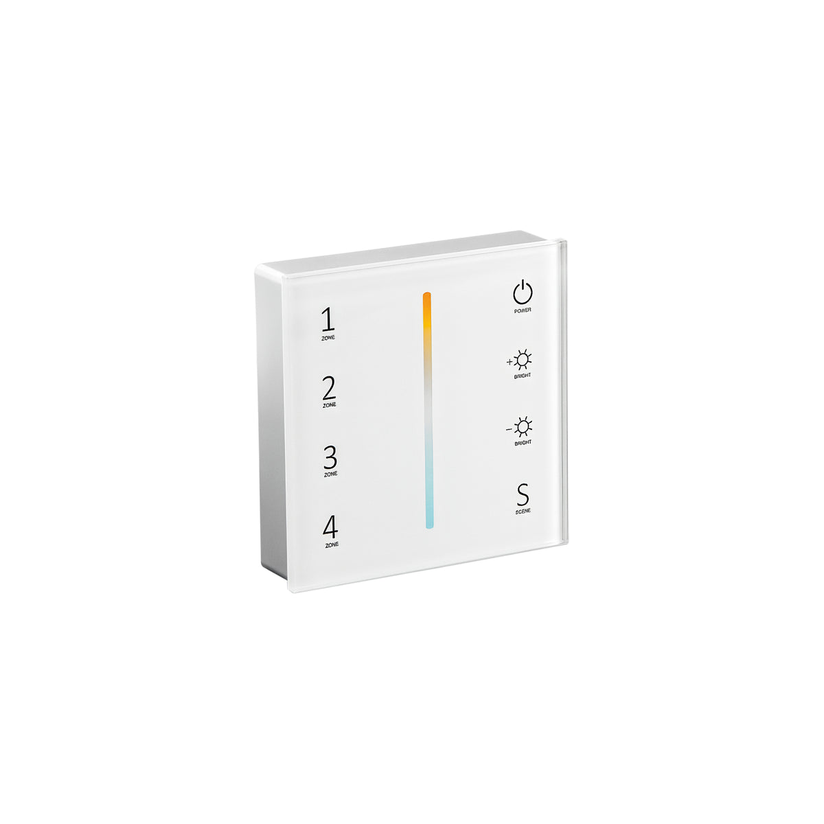 "Wallpad RF 2.4G per controllo CCT bianco dinamico 4 zone 2 canali"