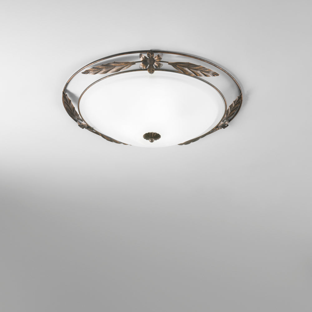 PLAFONIERA RICCIO BIANCA 3XE27 50X50X11,6CM