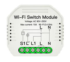 "CONTROLLER WIFI 2.4GHz PER ACCENSIONE E TIMER INTERRUTTORI 1 VIA 230V MAX 10A"