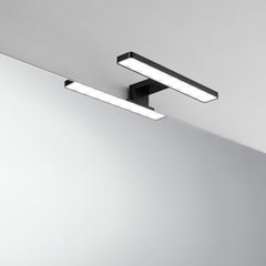 APPLIQUE LED CRUISE NERO FISSAGGIO PARETE/SPECCHIO 5,2W 550LM 4000K IP44 28x8x11CM