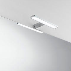APPLIQUE LED CRUISE CROMO FISSAGGIO PARETE/SPECCHIO 5,2W 550LM 4000K IP44 28x8x11CM