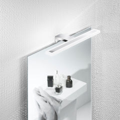 APPLIQUE LED AQA CROMO FISSAGGIO PARETE/SPECCHIO 8W 819LM 4000K IP44 30X10,8X4,8CM