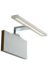 APPLIQUE LED AQA CROMO FISSAGGIO PARETE/SPECCHIO 8W 819LM 4000K IP44 30X10,8X4,8CM