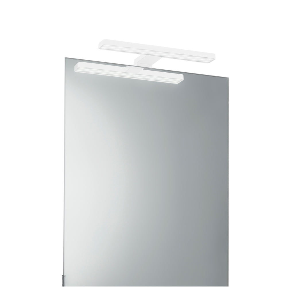 APPLIQUE LED CRUISE BIANCO FISSAGGIO PARETE/SPECCHIO 5,2W 550LM 4000K IP44CM 28x8x11CM