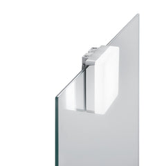 "Applique LED da bagno DIVA quadrata con base cromata 4W 4000K"