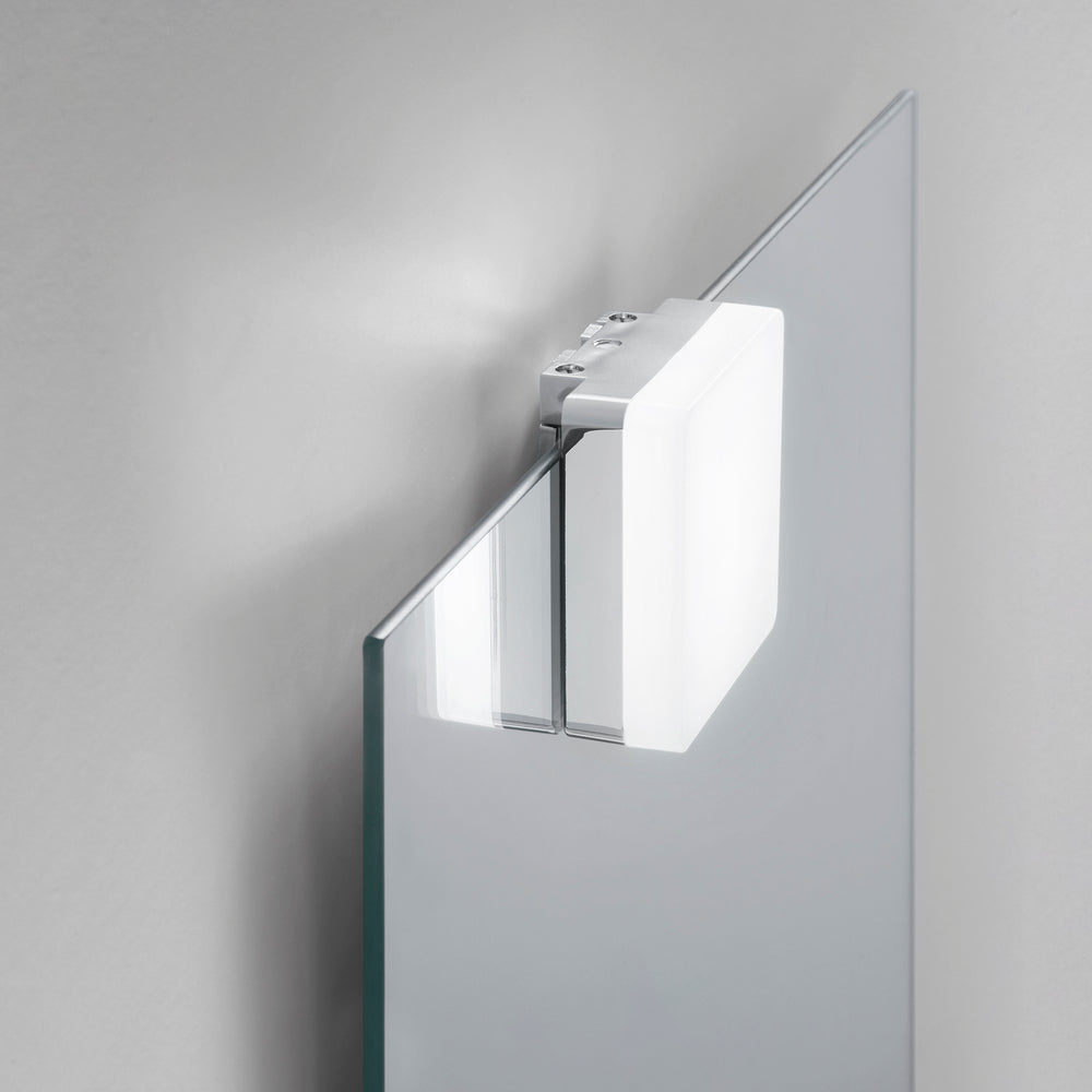 APPLIQUE LED DIVA CROMO QUADRATO 4W 460LM 3000K IP44 7,5X7,5X3,4CM
