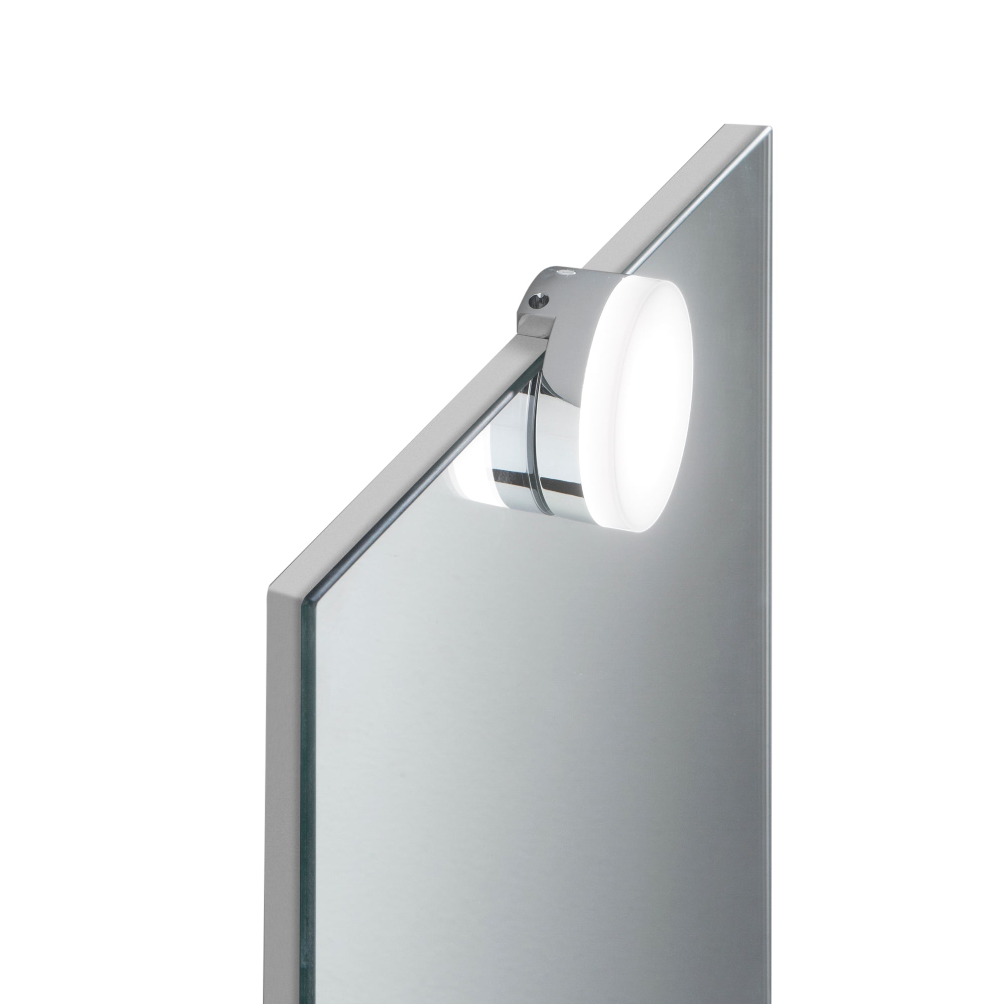 "Applique LED da bagno DIVA tonda con base cromata 4W 3000K"