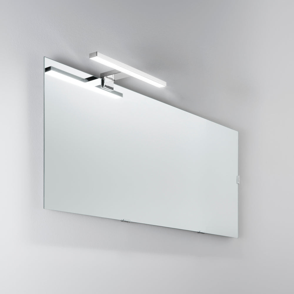 APPLIQUE LED SACS CROMO FISSAGGIO PARETE/SPECCHIO 4W 540LM 4000K IP44 30X10,3X4,6CM