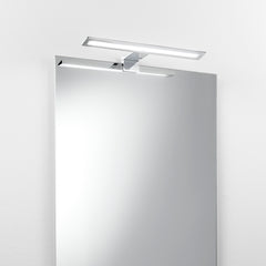 APPLIQUE LED WALLY CROMO FISSAGGIO PARETE/SPECCHIO 8W 910LM 4000K IP44 30X11,5X4,2CM