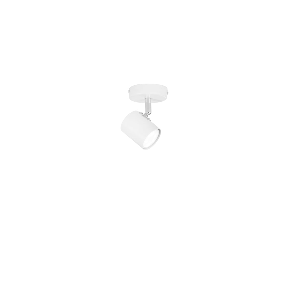 "Spot ZERO in metallo bianco con 1 punto luce orientabile"