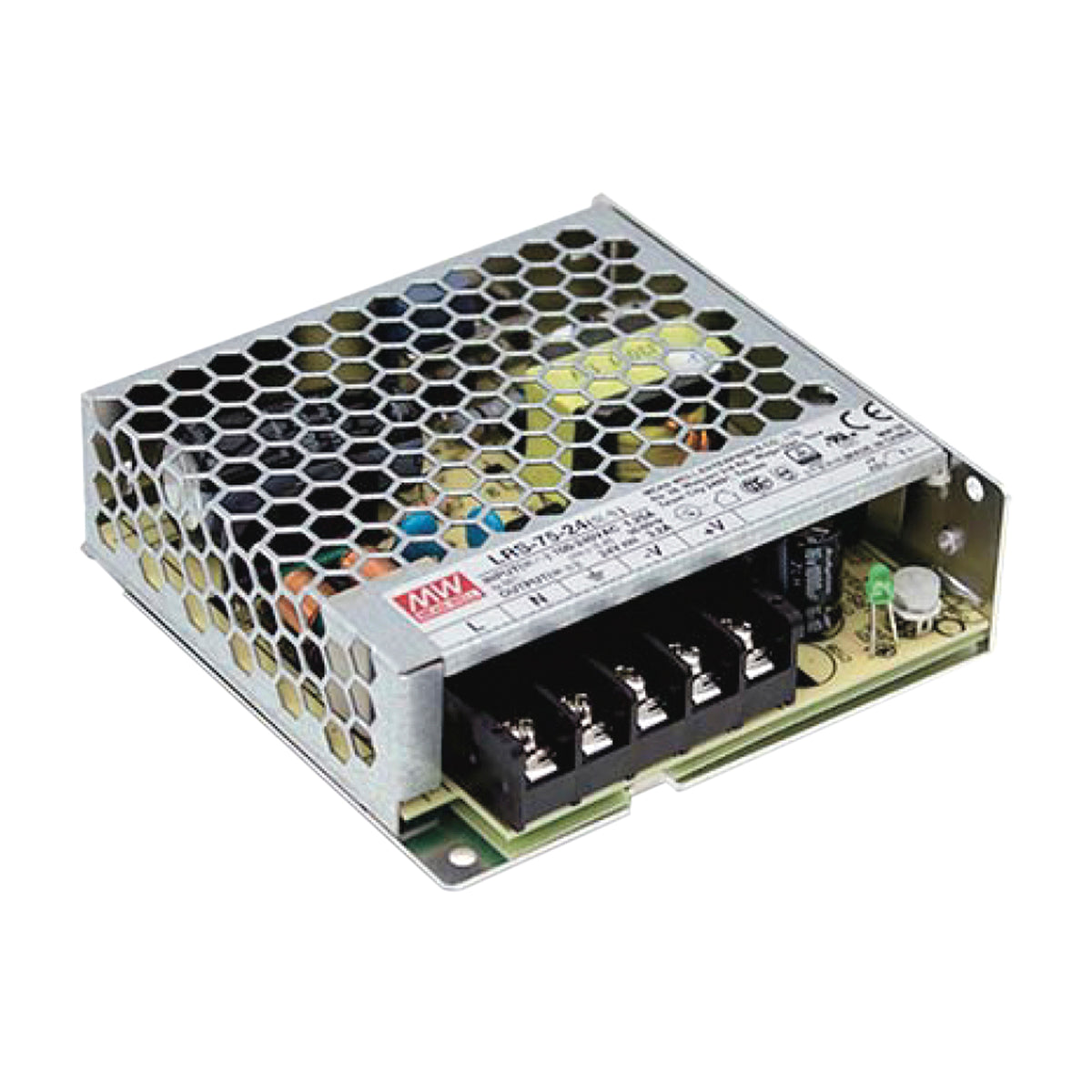 "DRIVER MW LRS T.COSTANTE OUTPUT 12V 6A 72W INPUT AC85-264V DC120-373V"